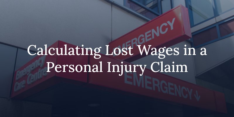 calculating lost wages in a personal injury claim